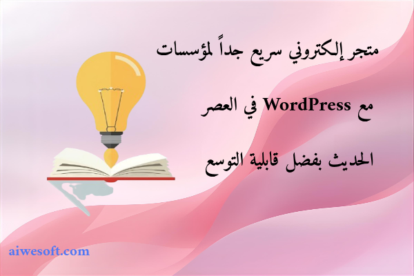متجر إلكتروني سريع جداً لمؤسسات مع WordPress في العصر الحديث بفضل قابلية التوسع