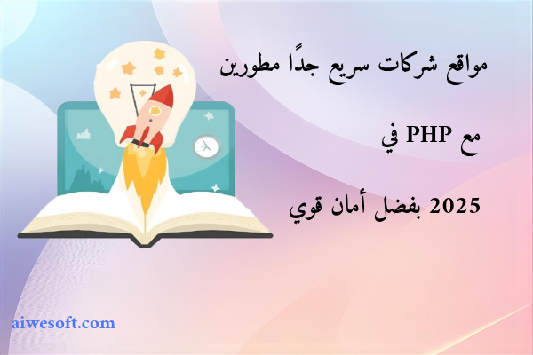 مواقع شركات سريع جدًا مطورين مع PHP في 2025 بفضل أمان قوي