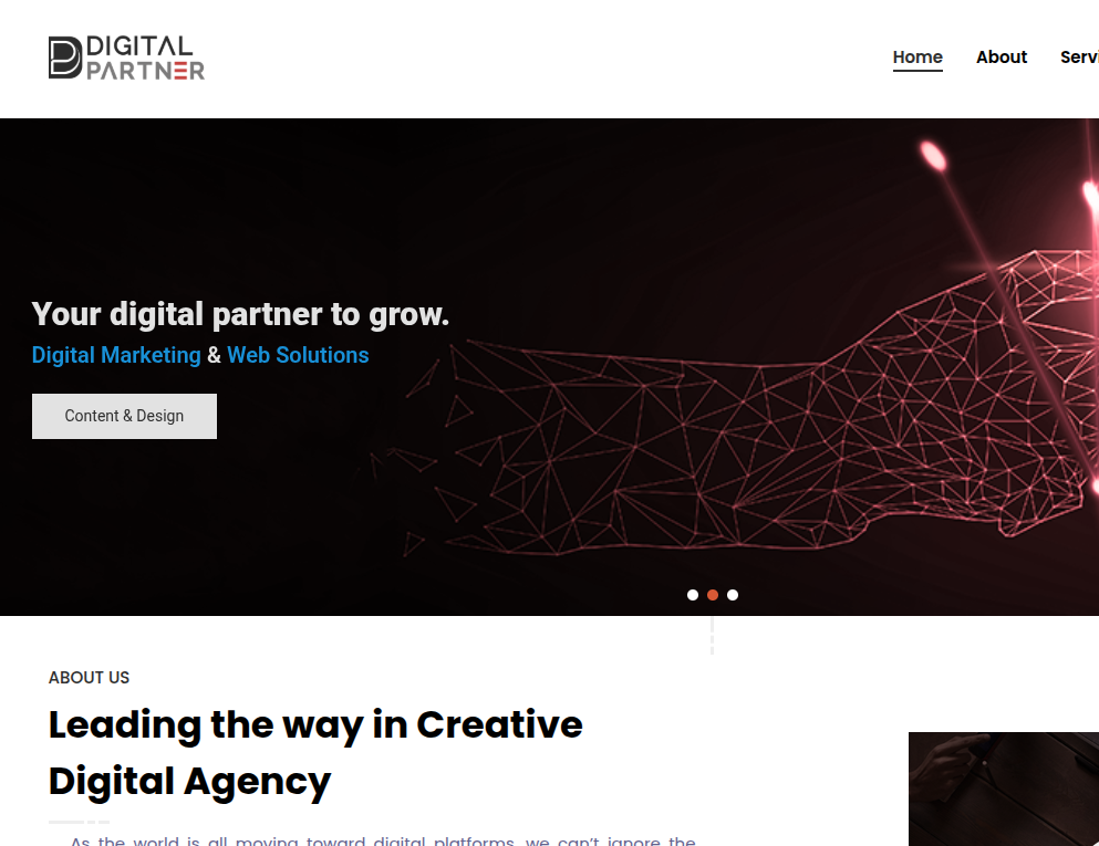 Digital Partners — تجربة العلامة والإتقان الرقمي